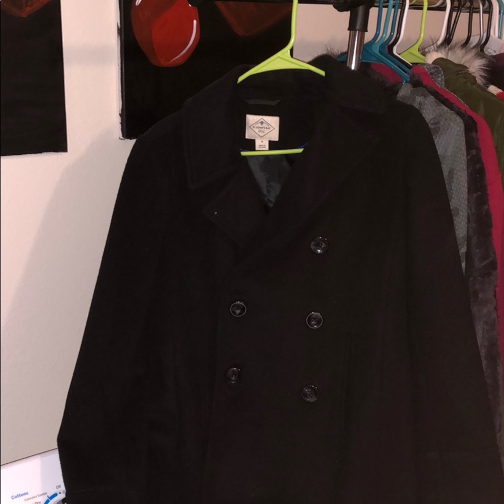Black pea coat